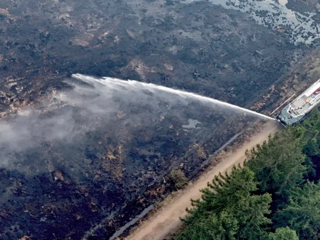 Record Belgian wildfire jumps in size