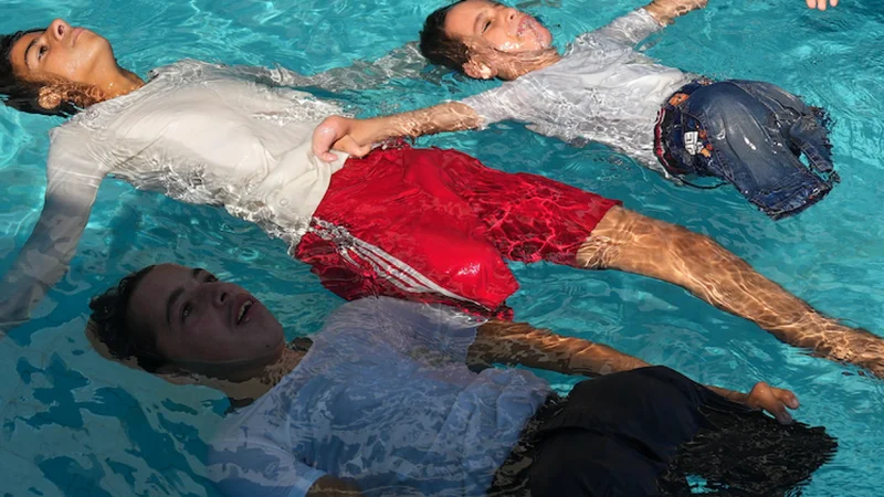 Amputee children learn to swim after losing limbs in Israel’s war on Gaza