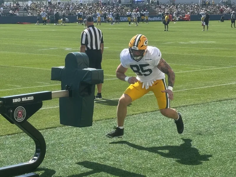 Packers TE Tucker Kraft Ready For 11-on-11 Drills