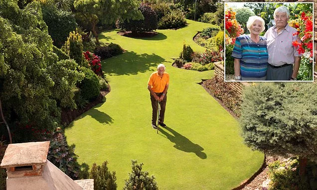 Heartwarming story of the man whose heatwave lawn will leave you green with envy. He's just lost his wife of 50 years and has had six new hips - but even the drought hasn't stopped Stuart creating perfection. So how DOES he do it?