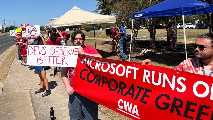 "Without us, Bethesda games aren’t Bethesda games": Rallies against Microsoft layoffs at Elder Scrolls studio continue, with unionised devs' morale "on the upswing"