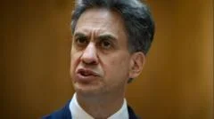 Miliband calls on US to re-open Strait of Hormuz as he meets Rubio