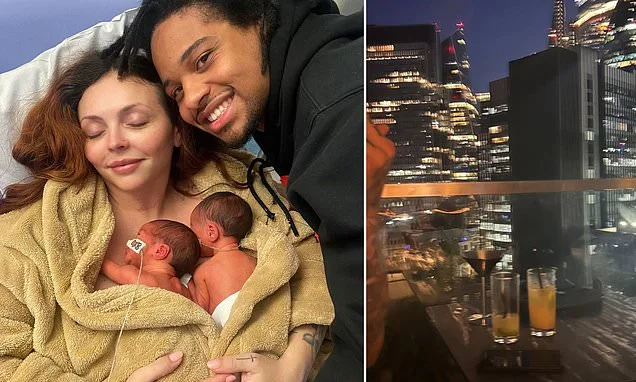 Jesy Nelson shares glimpse of new mystery man during romantic dinner date following split from her twin babies' father Zion Foster