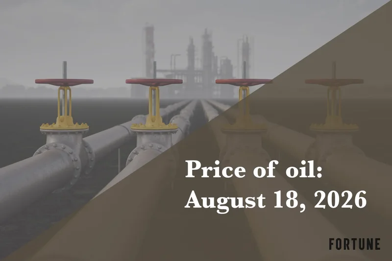 Current price of oil as of August 18, 2026