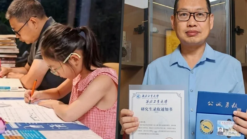 Chinese dad accepted into MBA programme after daughter challenges him to take exam
