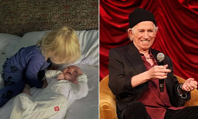 Rolling Stones legend Keith Richards, 82, becomes a grandfather for the eighth time as his daughter Theodora, 41, welcomes baby boy