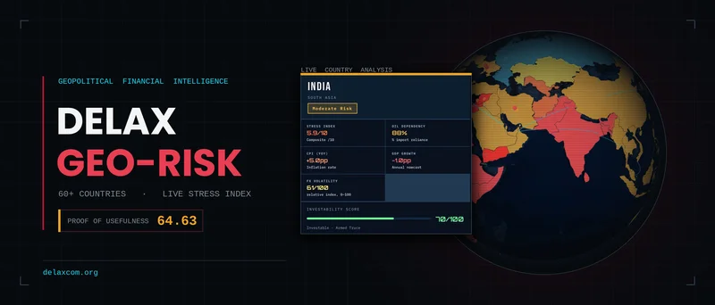 DELAX GEO-RISK INTELLIGENCE Earns a 64.63 Proof of Usefulness Score by Building an AI-Powered Geopolitical Decision-Ready View