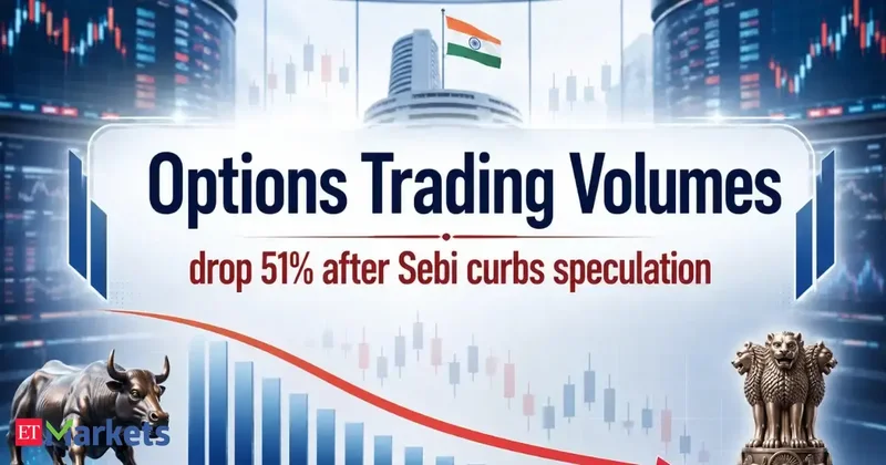 Options volumes crash over 50% in FY26 after Sebi's strict rules