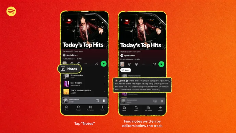 Spotify’s new Playlist Notes let users and editors explain their song picks