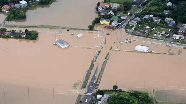 Record rainfall in Japan kills leaves at least 8 dead, strands travellers
