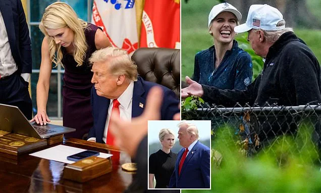 Trump makes extraordinary intervention as glamorous blonde aide's 'dangerous' secret is exposed in astonishing security leak