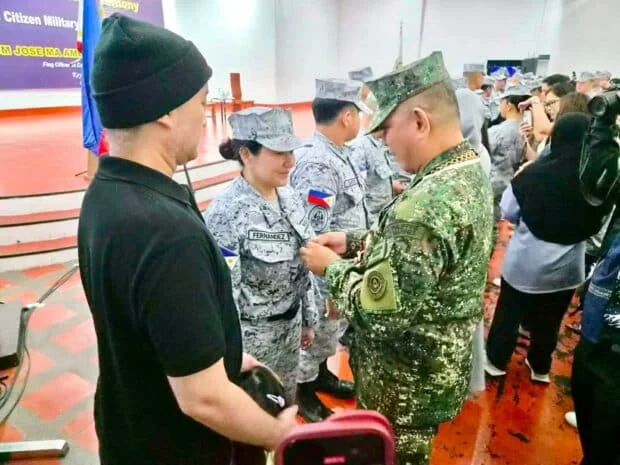 LOOK: Lorna Tolentino joins Philippine Navy Reserve