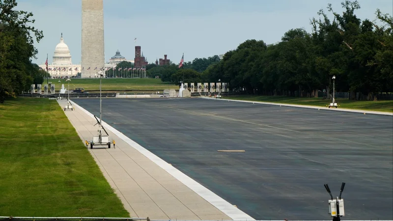 Trump disputes his own Justice Department’s findings on Reflecting Pool