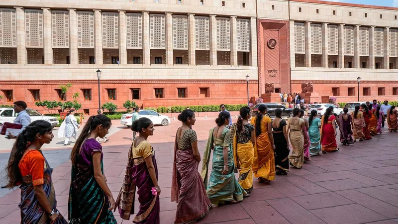 Women’s outfits hold protest in Delhi seeking unconditional implementation of 33% quota