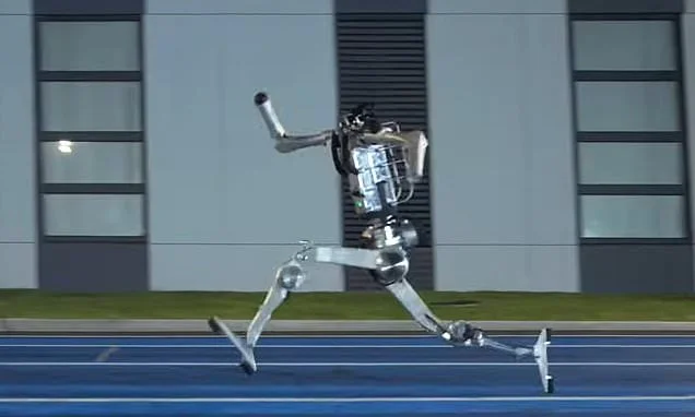 Move aside, Usain Bolt! Watch as a humanoid robot dubbed 'Superman' sets a new world speed record - hitting 28.3mph