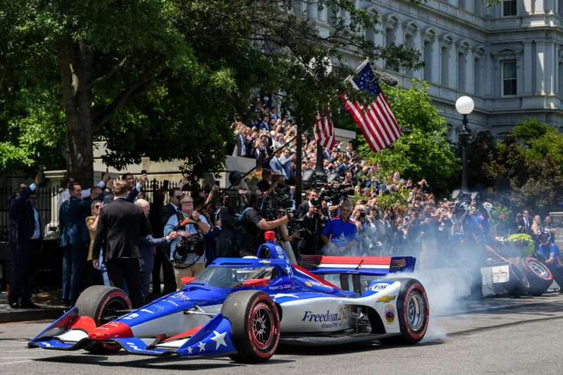 Trump’s IndyCar race: Doing 200 in a 25 mph zone with manhole cover-displacing torque
