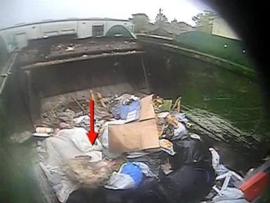 WATCH:  Dog rescued from garbage truck finds forever home with driverer