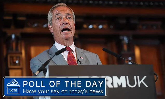 POLL OF THE DAY: Was Nigel Farage right to call a by-election for his parliamentary seat in Clacton?