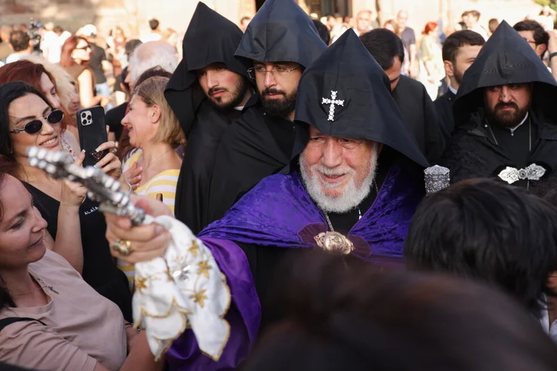 The leader of Armenia’s Apostolic Church faces trial amid a feud with the government