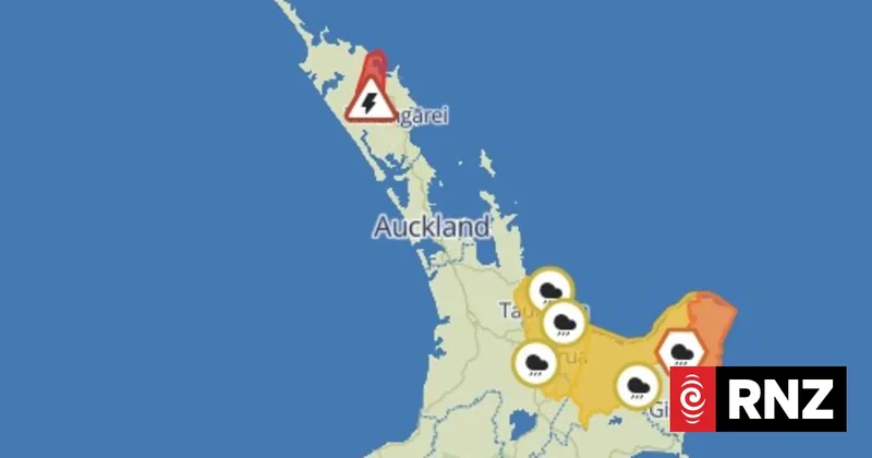 Gisborne residents urged to be ready for flooding and slips, thunderstorms in Far North