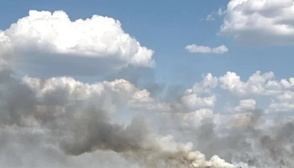Satellite records flashes in Crimean industrial zone where Russian forces store equipment