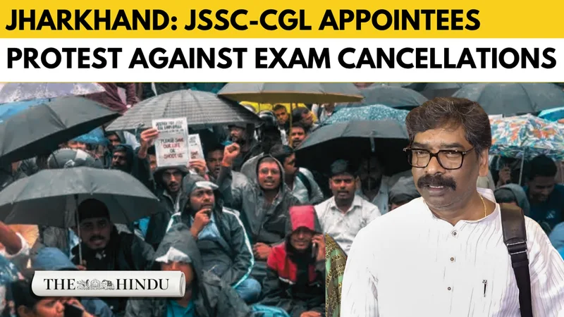 Watch: JSSC-CGL appointees protest in Ranchi against move to cancel recruitment exam