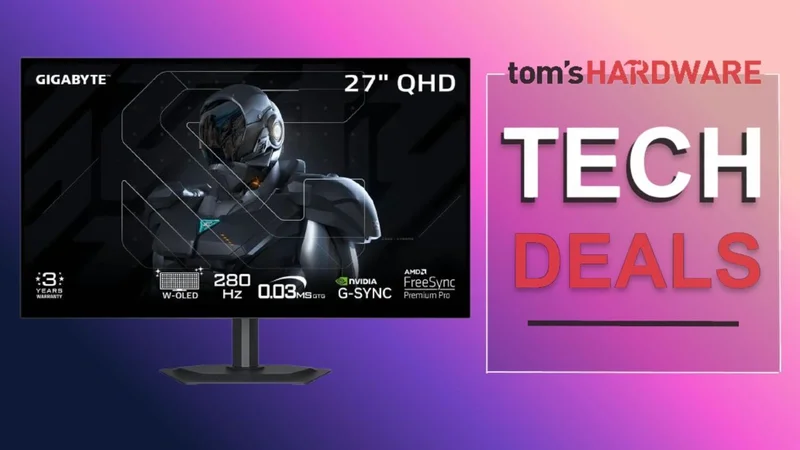 $200 slashed off Gigabyte's 4th-Gen WOLED gaming monitor — 280Hz beast also packs a KVM and tactical gaming switch for just $399