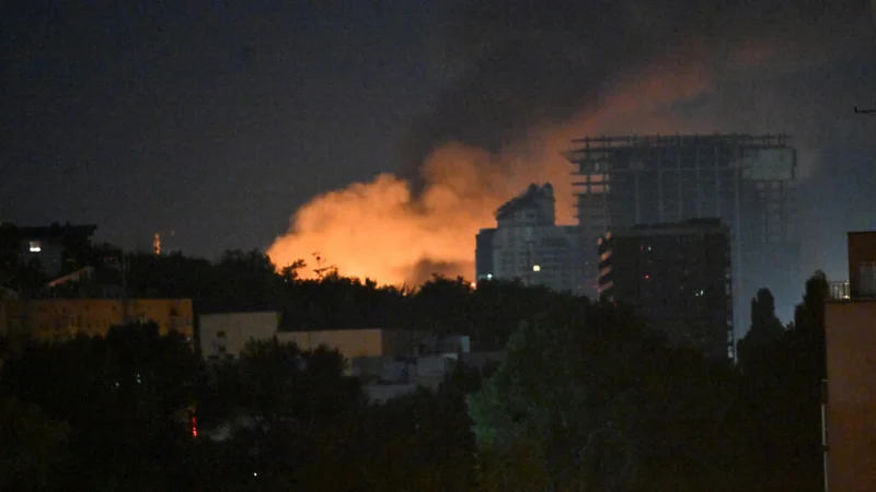 Russian attack on Ukrainian capital kills at least nine people