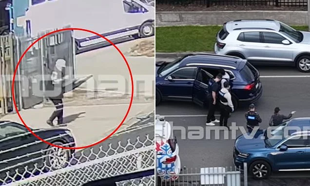 Aussie grandpa, 81, caught on camera making the slowest getaway ever after allegedly trying to shoot a 23-year-old