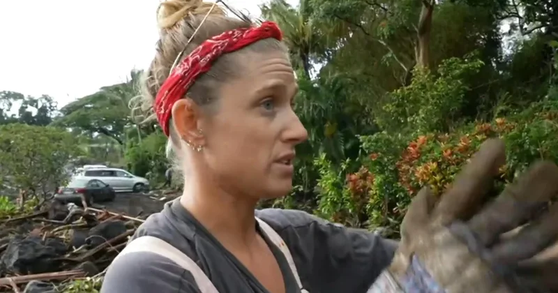 Woman returns to her community to survey damage from Hurricane Lala in Hawaii: "We need help"