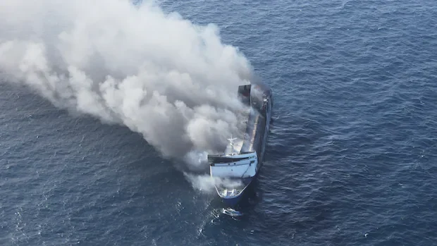 Rescuers say 5 dead, unknown number of people missing after Indonesian ferry fire