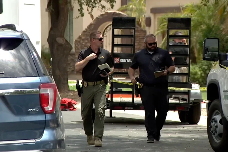 Human remains found at home of missing Arizona couple as police say their son has fled the US