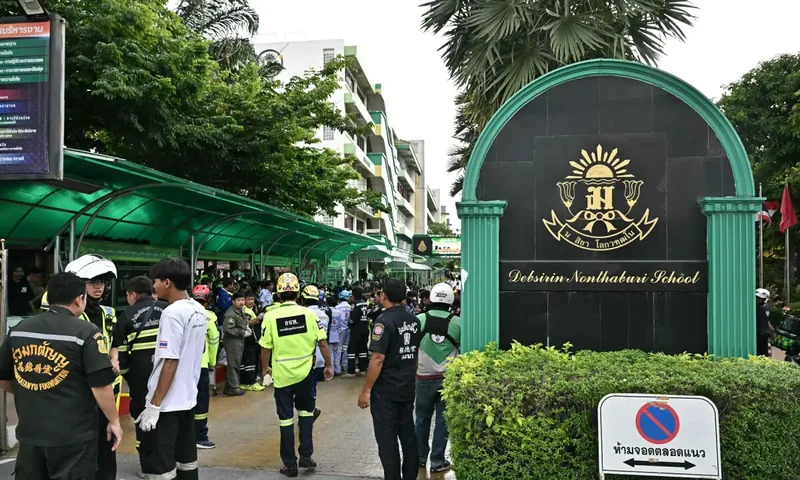 Suspect among 7 dead in Thailand school shooting; 15 injured