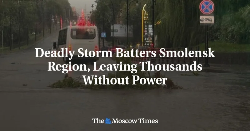 Deadly Storm Batters Smolensk Region, Leaving Thousands Without Power