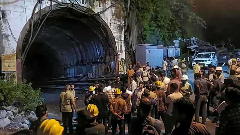 Sudden water inflow traps workers inside Uttarakhand tunnel, 16 rescued