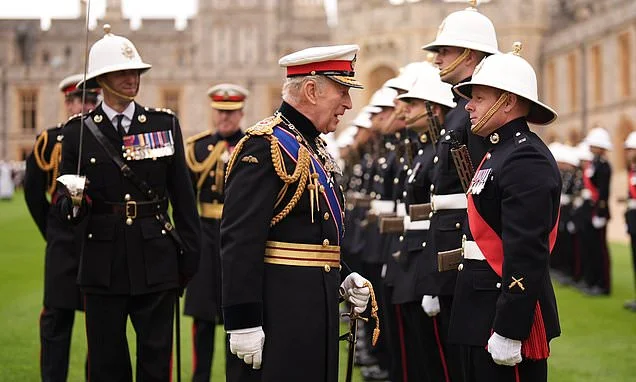 Clean Marines: Soldiers ordered to shave for King's parade despite rules allowing Commandos to have sculpted beard