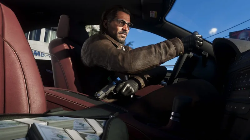 Still more GTA 6 details from the latest leaked video: traffic cameras, car trackers, and drivers that put up a fight