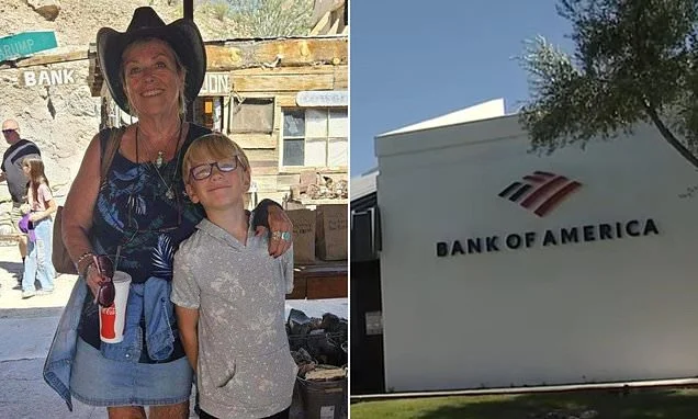 Incredibly calm reaction of boy, 9, after armed robber burst into bank while he and his grandma were there to open his first account