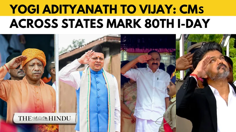 Watch: CMs across states mark India’s 80th Independence Day with flag hoisting