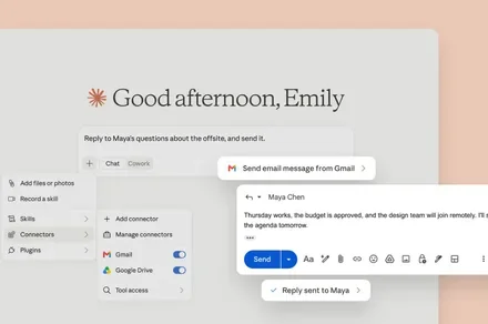Claude can now reply to and send Gmail messages on your behalf