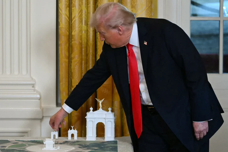 The park service says Trump's arch would obstruct historic sites. Could it be moved?