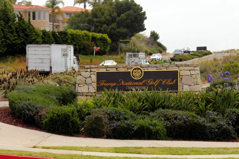 Authorities arrested a man with ammo and apparently monitoring security at Trump golf course near LA