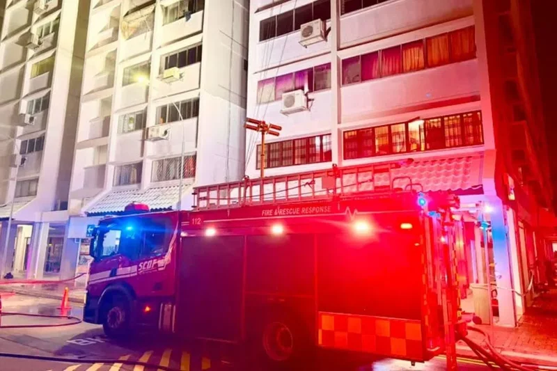 Three people unconscious after fire in Little India flat; they are among 5 taken to hospital