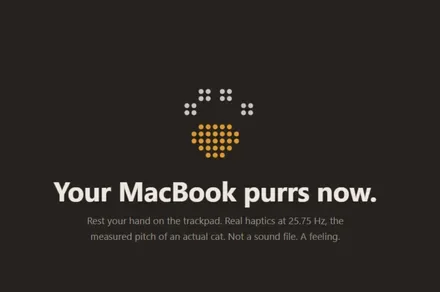 Your MacBook trackpad can now purr like a cat, and it’s surprisingly convincing