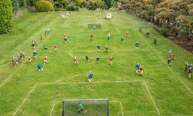 Can you spot the naughty streaker? Model village is forced to remove figurine of topless woman after 'small number' of complaints