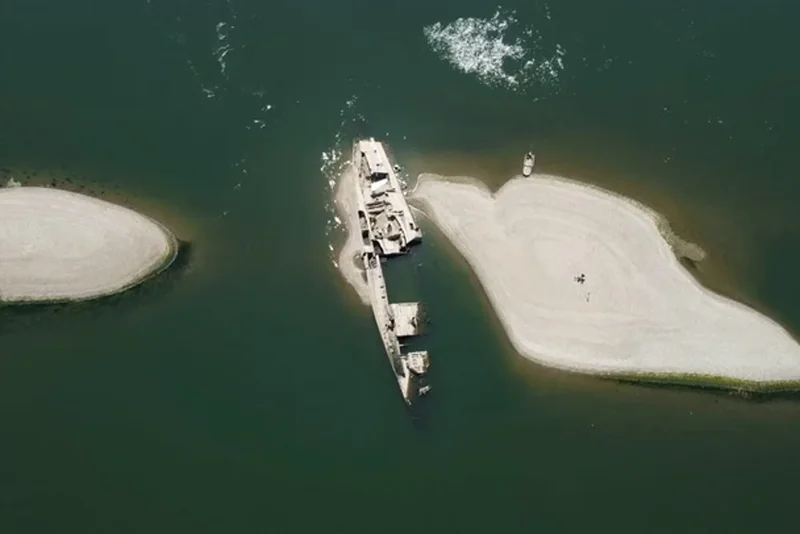 Watch: Hidden WWII Nazi warships resurface as Danube hits 30-year low