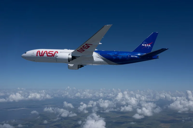 NASA's B777 Gets New Coat of Paint