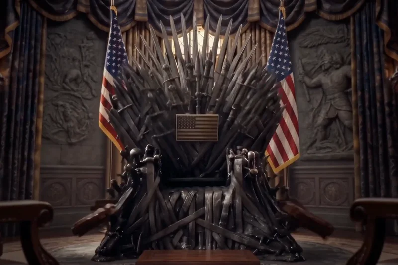 Trump steals Game of Thrones ‘Iron Throne’ to declare ‘order restored’ in latest White House pop culture takeover