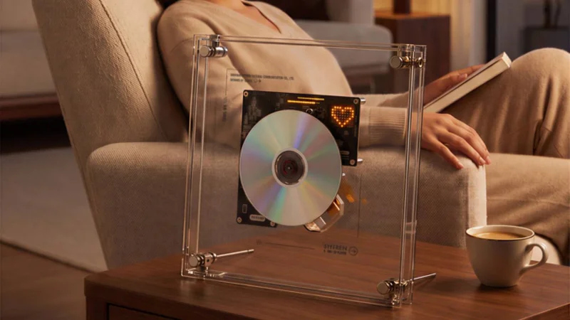 This transparent CD player puts the inner workings on full display like a work of art — it's the perfect showpiece for physical media fans