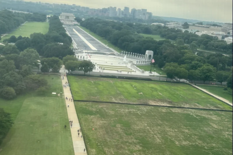 Trump blames Reflecting Pool ‘vandals’ for dead grass where his July 4 celebrations were held